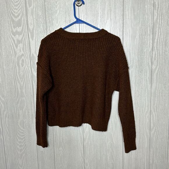 American Eagle Brown Knit Sweater size XS - Picture 4 of 4